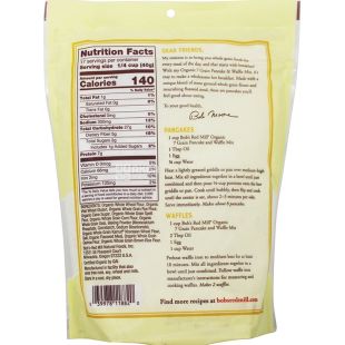 Bob's Red Mill, Organic 7 Grain Pancake & Waffle Mix, 680 г, Смесь для приготовления блинов и вафель 7 злаков, органическая
