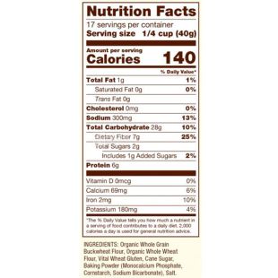 Bob's Red Mill, Pancake & Waffle Buckwheat, 680 г, Смесь для блинов и вафель гречневая, органическа