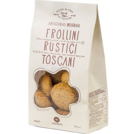 Deseo, 300 g, Frollini Tuscan Cookies, whole grain flour
