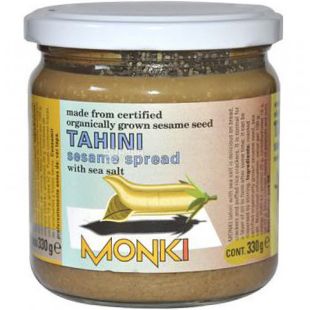 Monki, 330 г, Монки, Паста кунжутная Тахин, органически