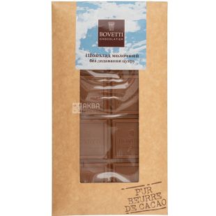 Bovetti, Chocolat au lait, 100 г, Боветти, Шоколад молочный, без сахара, 33% какао