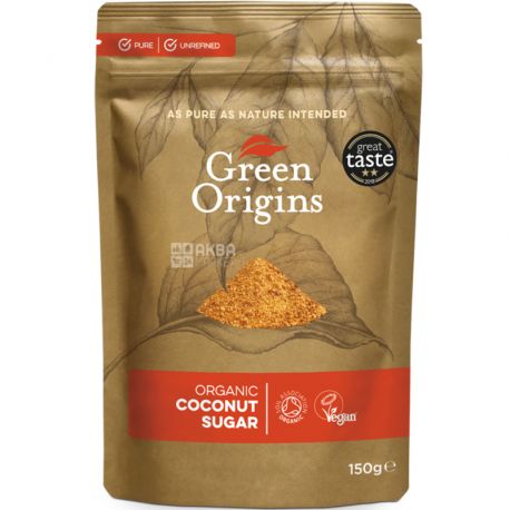 Green Origins, 150 g, Organic Coconut SugarГрин 