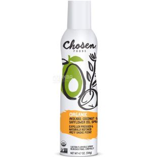 Chosen Foods	 blend, 138 мл, Смесь масел, сафлорового, авокадо и кокосового (спрей), органическая
