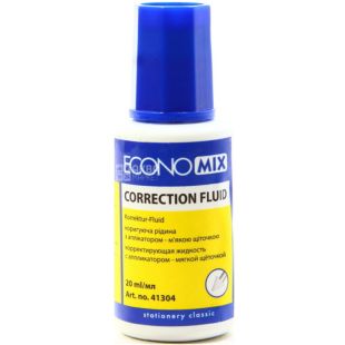 Economix, 20 мл, Коректор-рідина, з пензликом, на хімічній основі