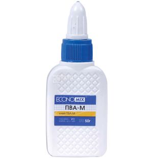 Economix, 50 г, Клей ПВА, з ковпачком-дозатором