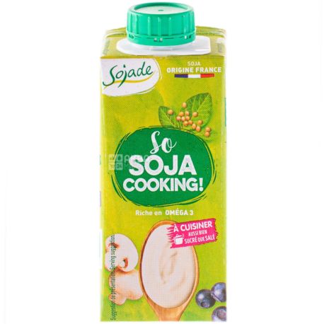 Sojade, soybean organic culinary cream, 200 ml