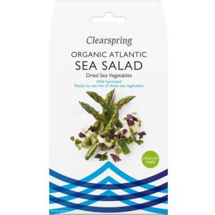 Clearspring, Оrganic atlantic sea salad, 25 г, Водоросли морские сушеные Морской салат, органические