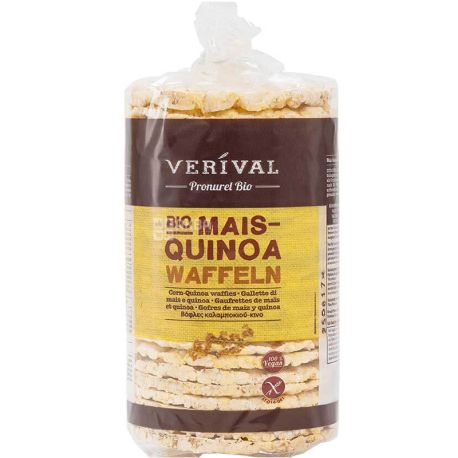 Verival, Mais-Quinoa Waffeln, 100 g, Corn Waffles with Quinoa, Organic