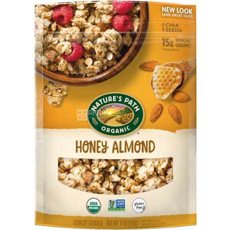 Nature's Path, Honey Almond, 312 g, Granola Honey & Almond, Organic