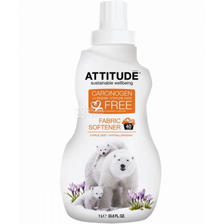 Attitude, 1040 ml, Citrus Fabric Softener