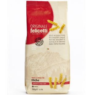 Felicetti Eliche №28, 500 г, Макароны Феличетти Элике