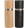 Ad Hoc, Textura, 2 Pack, Salt and Pepper Grinder Set, Mechanical, Wooden