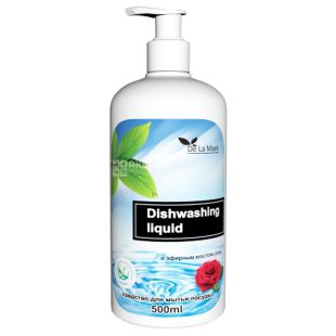 De la Mark, С эфирным маслом розы, 500 мл, Гель для мытья посуды