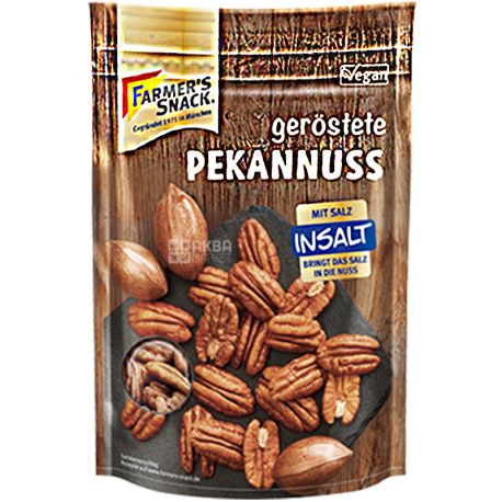 Farmer's Snack, 100 г, Горіх пекан, обсмажений, солоний