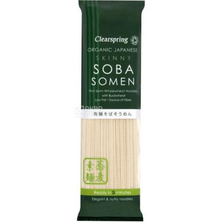 Clearspring, Soba Somen Noodles thin, organic, 200 g