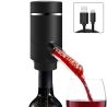 ViO, Rechargeable electric wine aerator and dispenser, KD-1, Portable wine aerator, black