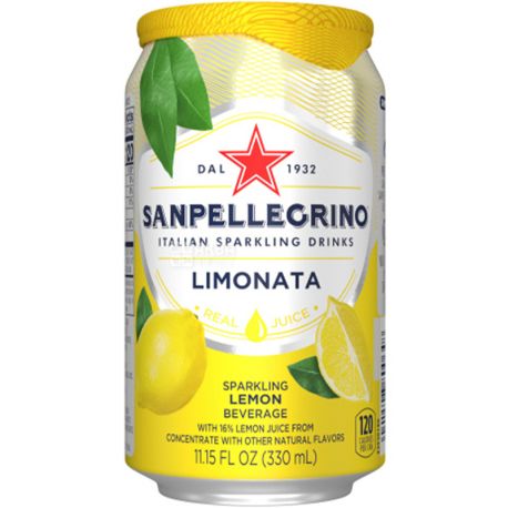 Sanpellegrino, Limonata, 0.33 L, Lemonade