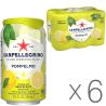 San Pellegrino, Pompelmo, Pack of 6 0.33 L each, Lemonade with yellow grapefruit flavor