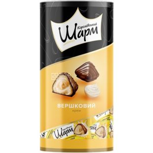 АВК, Королівський шарм, 235 г, Цукерки з вершковою начинкою, тубус