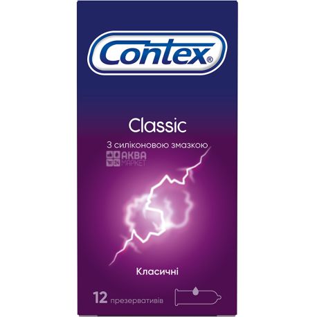 Contex, Classic, 12 шт., Презервативи класичні