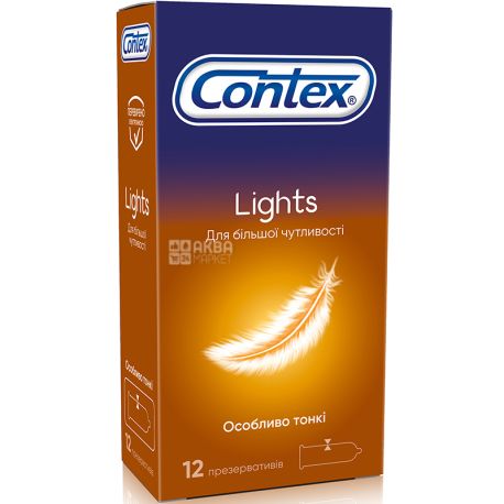 Contex, 12 pcs, Condoms, Light