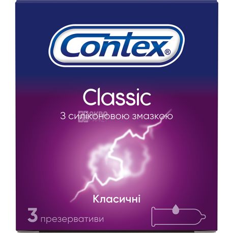 Contex, Classic, 3 шт., Презервативы классические