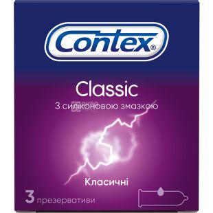 Contex, Classic, 3 шт., Презервативи класичні