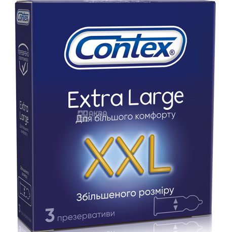 Contex, 3 pcs, condoms, Extra Large