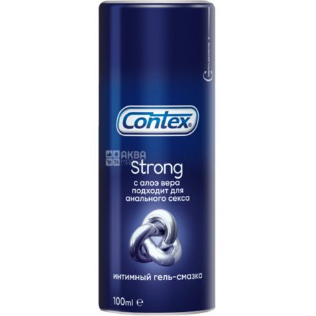 Contex Strong, 100 мл, Інтимна гель-змазка, з регенеруючим ефектом для анального сексу