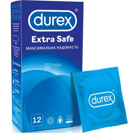 Durex Extra Safe, 12 шт., Презервативы, Максимальная надежность