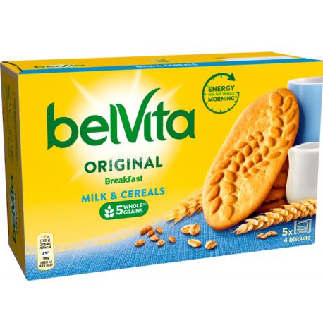 Belvita, Original, 225 г, Печенье мультизлаковое, к завтраку