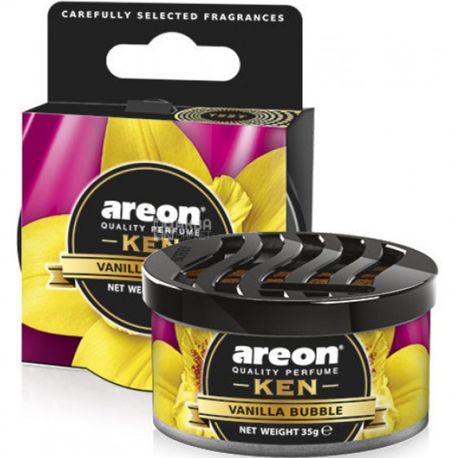 Areon Ken, Vanilla Bubble, 35 г, Ароматизатор повітря, Ваніль Бабл