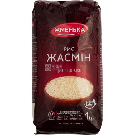 Zhmenka, 1 kg, Rice, Jasmine, Polished, Long-grained, m / s