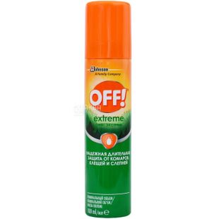 Off Extreme, 100 мл, Спрей от комаров, клещей и слепней