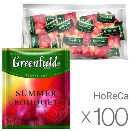 Greenfield Summer Bouquet, 100 pack., Herbal tea, HoReCa