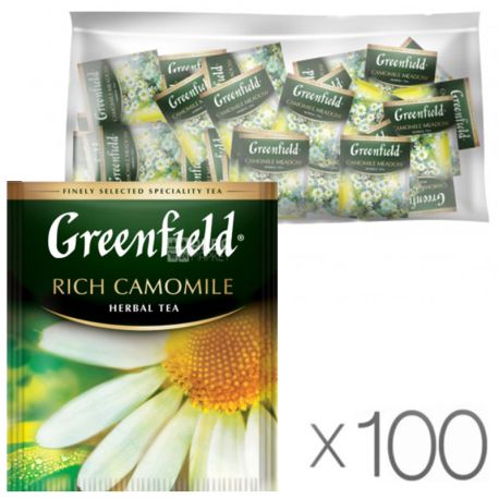 Greenfield, 100 pcs., Herbal tea, Rich Camomile, HoReCa