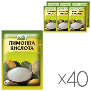 Эко, 40 шт. х 100 г, Лимонна кислота