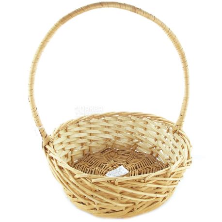 Wicker basket, 37x37x14cm