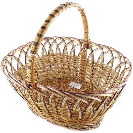 Easter basket, wicker, 45x35x20cm