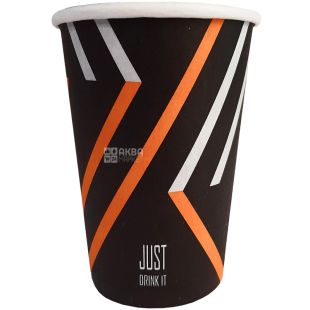 Just drink it, Бумажные стаканчики с принтом, 250 мл, 50 шт., D 75