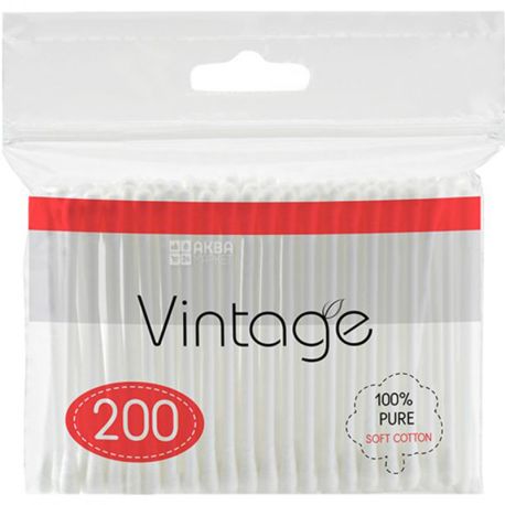 Vintage, 200 шт, Ватные палочки