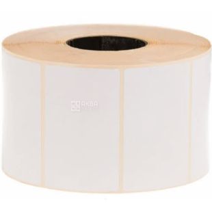 Етикетка, самоклеюча на гільзі, термо  30х20 мм, 1000 шт., у рулоні