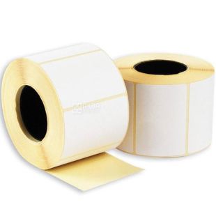 Этикетка самоклеящаяся, на гильзе, термо, 40х25 мм, 1000 шт., в рулоне