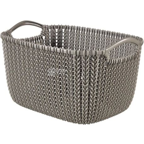 Curver, Knit, 8 L, Basket with Handles, Plastic, Brown
