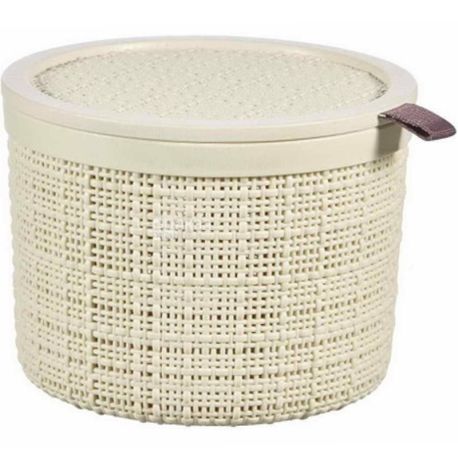 Curver, Jute, 2 L, Storage basket, round, plastic, assorted