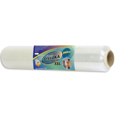 Промтус, 300 м х 50 см, стретч-пленка, Канцелярская, XXL