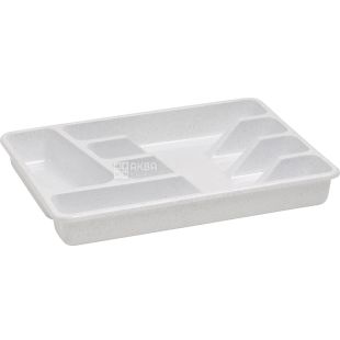 Curver, Knit, Лоток для столовых приборов, 333x260x45 мм, светло-серый