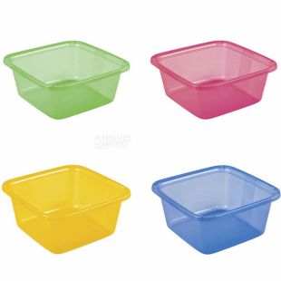 Curver, 11 л, Миска квадратная, пластиковая, в ассортименте