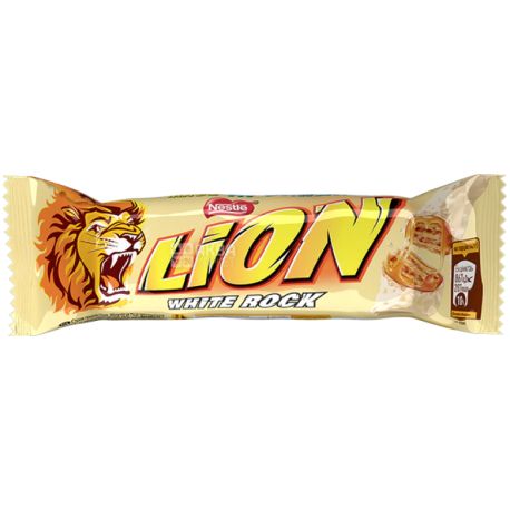 Lion, 42 г, Шоколадний батончик, White Rock - купити Цукерки та ...