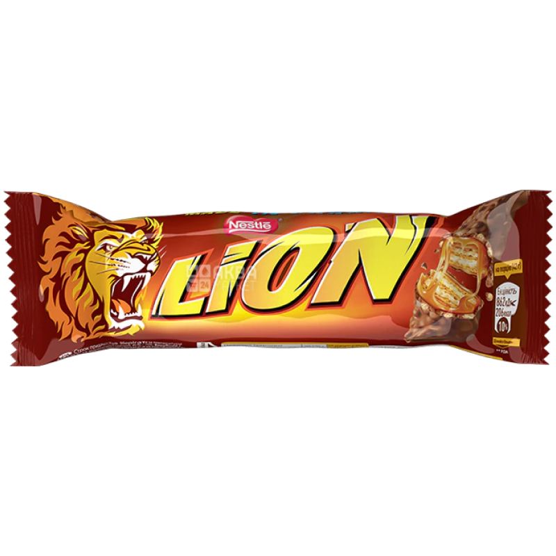 Lion, 42 г, шоколадный батончик - купить Конфеты и батончики в Киеве ...
